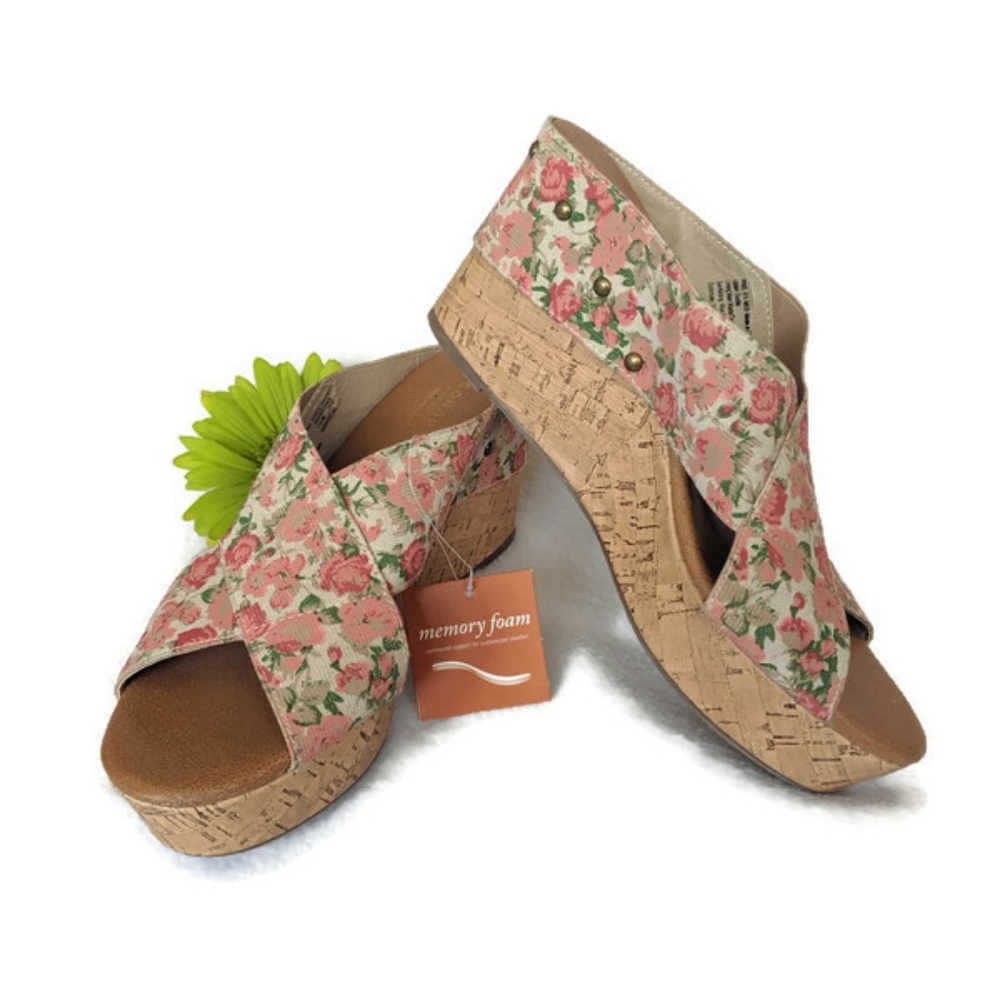 NWT Sonoma Floral Slides sz.8.5M (B)